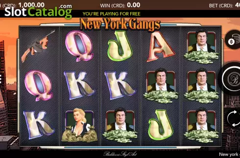 Скрин2. New York Gangs (Baldazzi Styl Art) слот