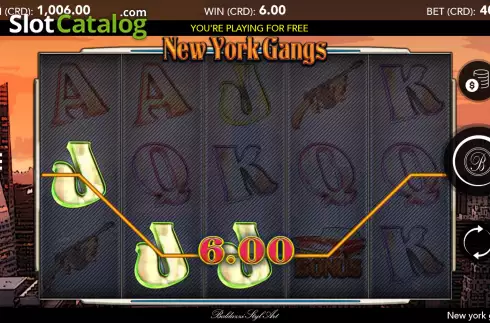 Скрин4. New York Gangs (Baldazzi Styl Art) слот