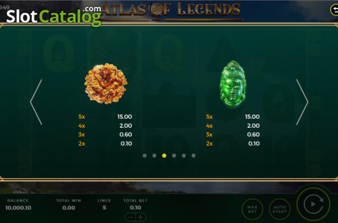 Скрин7. Atlas of Legends слот