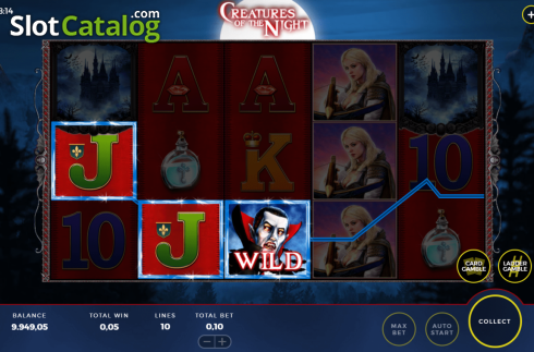 Скрин4. Creatures of the Night слот