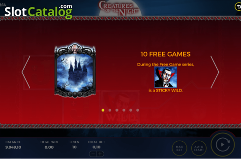 Скрин5. Creatures of the Night слот