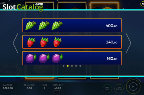 Скрин6. Fruits and Wilds 2 слот