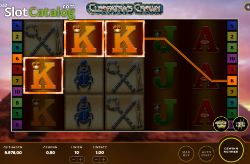 Скрин3. Cleopatra's Crown слот