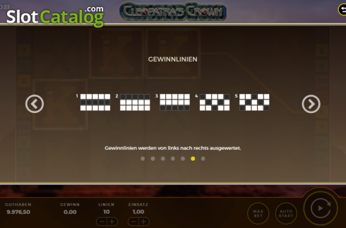 Скрин9. Cleopatra's Crown слот