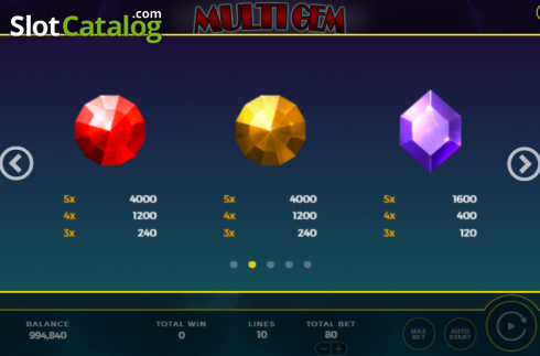 Скрин7. Multi Gem слот