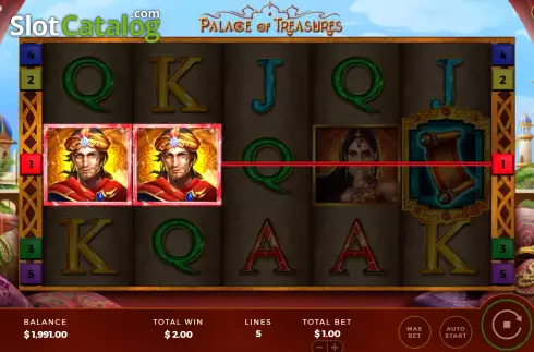 Скрин3. Palace of Treasures слот