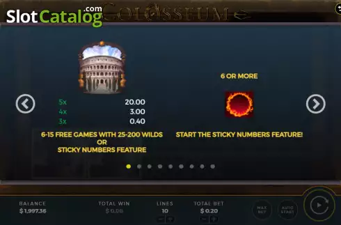 Скрин7. Colosseum слот