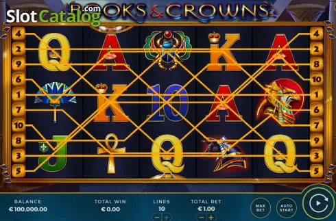Скрин2. Books & Crowns слот