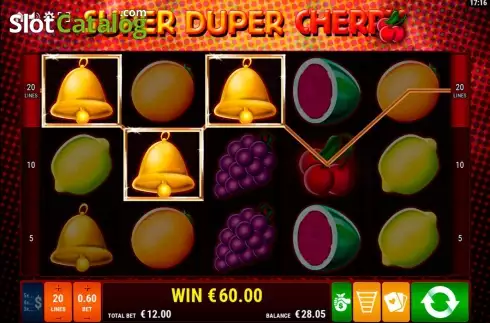 Скрин4. Super Duper Cherry слот
