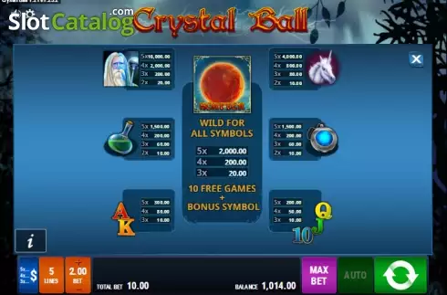 Скрин6. Crystal Ball (Gamomat) слот