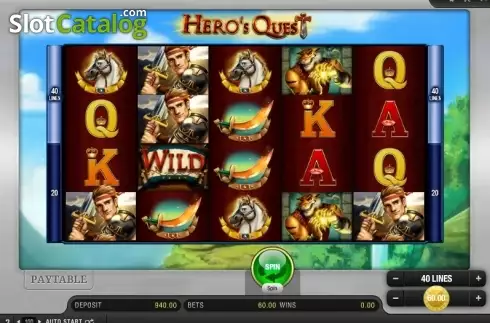 Скрин2. Hero's Quest слот
