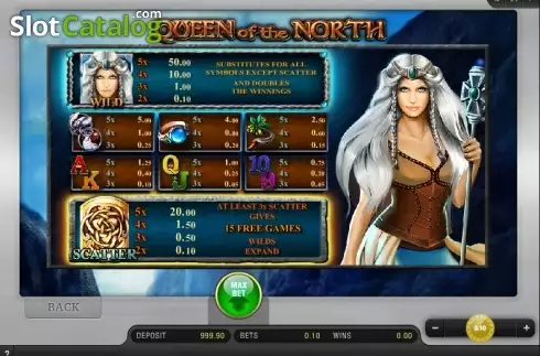 Скрин9. Queen Of The North слот