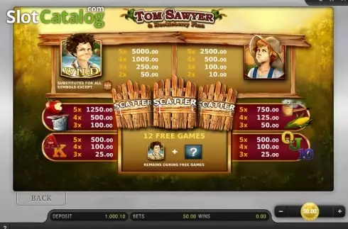 Скрин7. Tom Sawyer слот