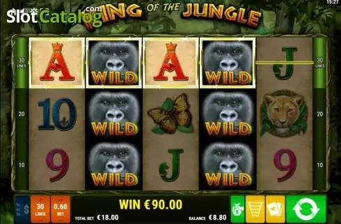 Скрин4. King of the Jungle (Gamomat) слот