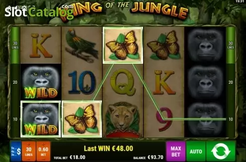 Скрин8. King of the Jungle (Gamomat) слот