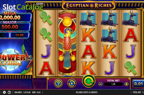 Скрин2. Power Strike Egyptian Riches слот