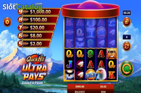 Скрин4. Quick Hit Ultra Pays Eagle's Peak слот