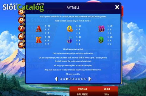 Скрин8. Quick Hit Ultra Pays Eagle's Peak слот
