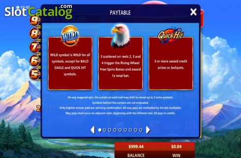 Скрин6. Quick Hit Ultra Pays Eagle's Peak слот