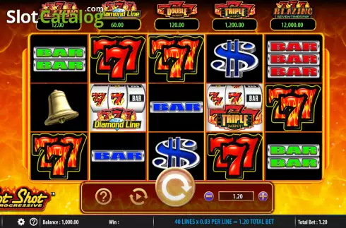 Скрин2. Hot Shot Progressive слот