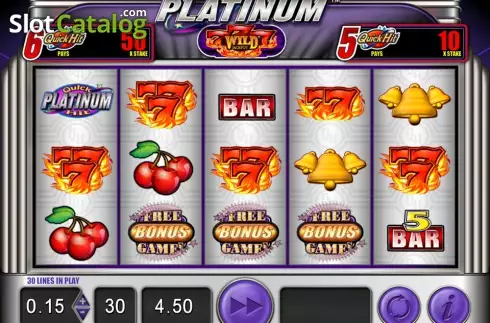 Скрин2. Quick Hit Platinum Triple Blazing 7s слот