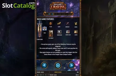 Скрин9. Sword of Destiny слот
