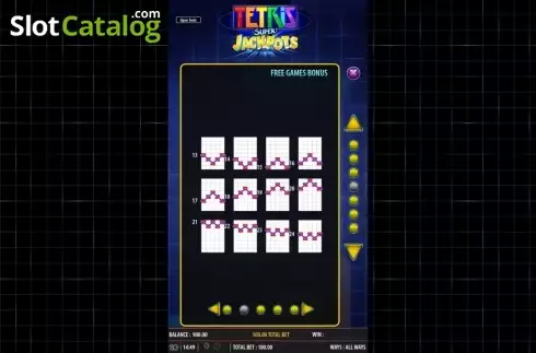 Скрин7. Tetris Super Jackpots слот