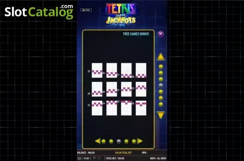 Скрин8. Tetris Super Jackpots слот