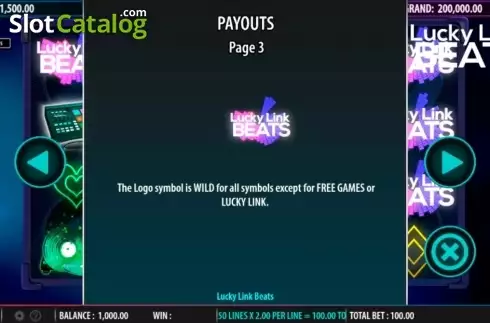 Скрин4. Lucky Link Beats слот