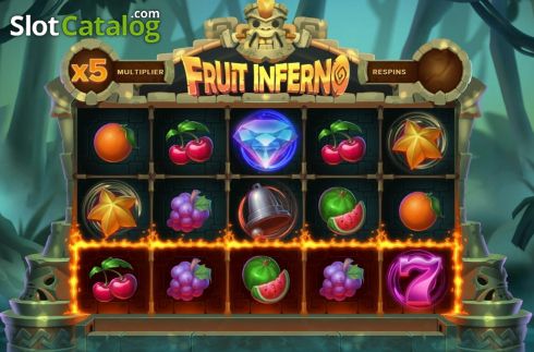 Скрин2. Fruit Inferno слот