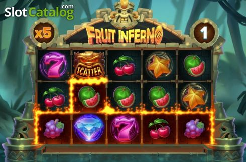 Скрин5. Fruit Inferno слот