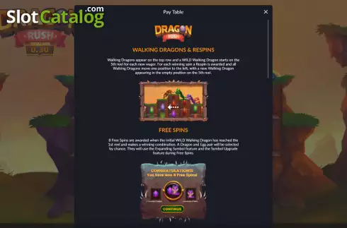 Скрин5. Dragon Rush слот