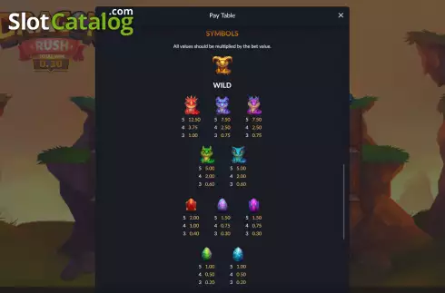 Скрин7. Dragon Rush слот