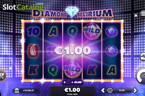 Скрин3. Diamond Delirium слот
