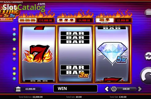 Скрин2. Blazing 777 2x 3x 5x Cashways слот