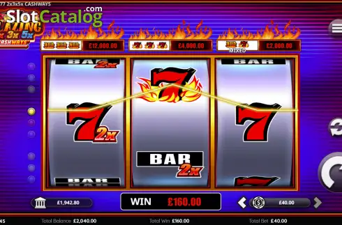 Скрин3. Blazing 777 2x 3x 5x Cashways слот