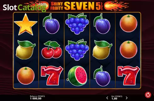 Скрин2. Shiny Fruity Seven 5 Lines слот