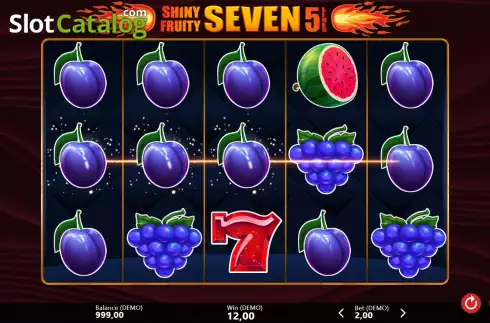 Скрин3. Shiny Fruity Seven 5 Lines слот