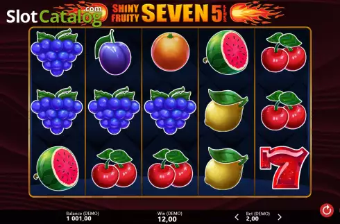 Скрин4. Shiny Fruity Seven 5 Lines слот
