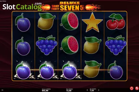Скрин4. Shiny Fruity Seven Deluxe 5 Lines слот