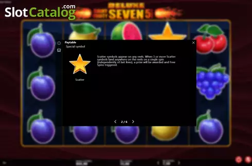 Скрин6. Shiny Fruity Seven Deluxe 5 Lines слот