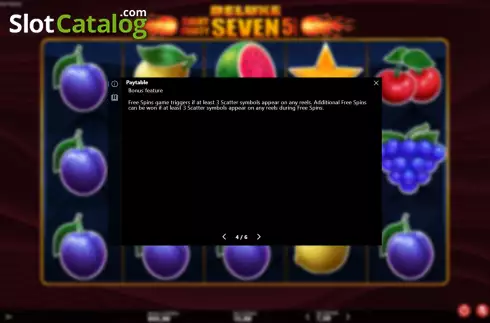 Скрин7. Shiny Fruity Seven Deluxe 5 Lines слот