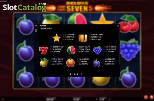Скрин8. Shiny Fruity Seven Deluxe 5 Lines слот