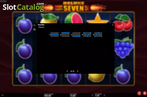 Скрин9. Shiny Fruity Seven Deluxe 5 Lines слот