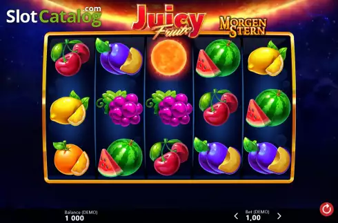 Скрин2. Juicy Fruits Morgenstern слот