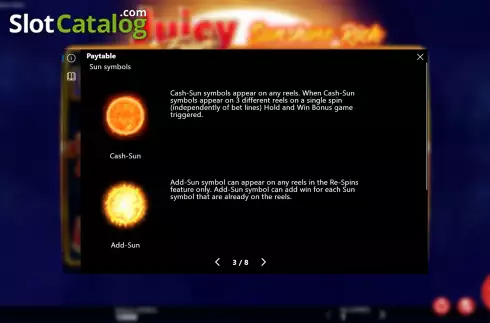 Скрин7. Juicy Fruits Sunshine Rich слот