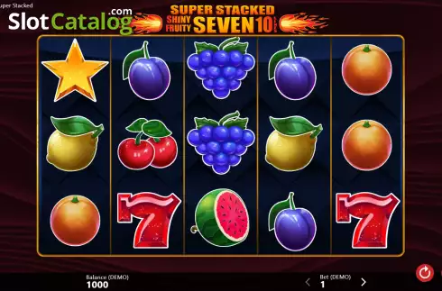 Скрин2. Shiny Fruits Seven 10 Lines Super Stacked слот