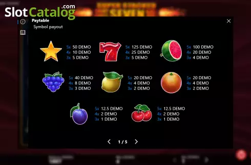 Скрин7. Shiny Fruits Seven 10 Lines Super Stacked слот