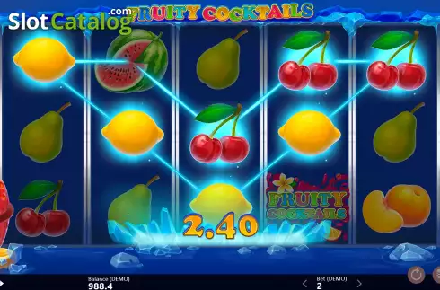 Скрин5. Fruity Cocktails слот