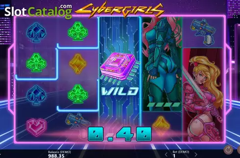 Скрин3. Cybergirls слот